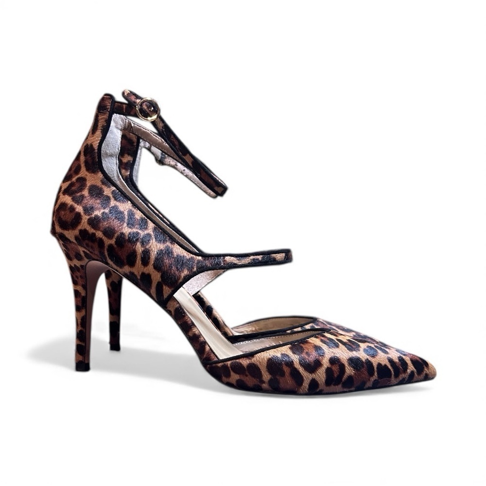Ann Taylor Animal Print D’Orsay Pointed Toe Women’s Size 11 Stiletto Heel Sandal